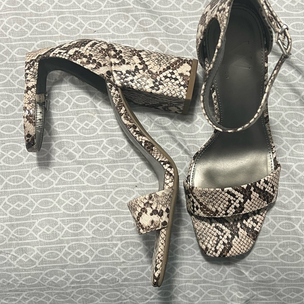 Snake skin heels